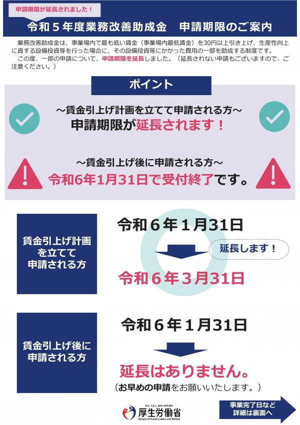 業務改善助成金申請期限のご案内リーフレット-01