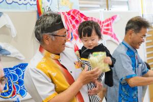 當銘市長と参加したこども
