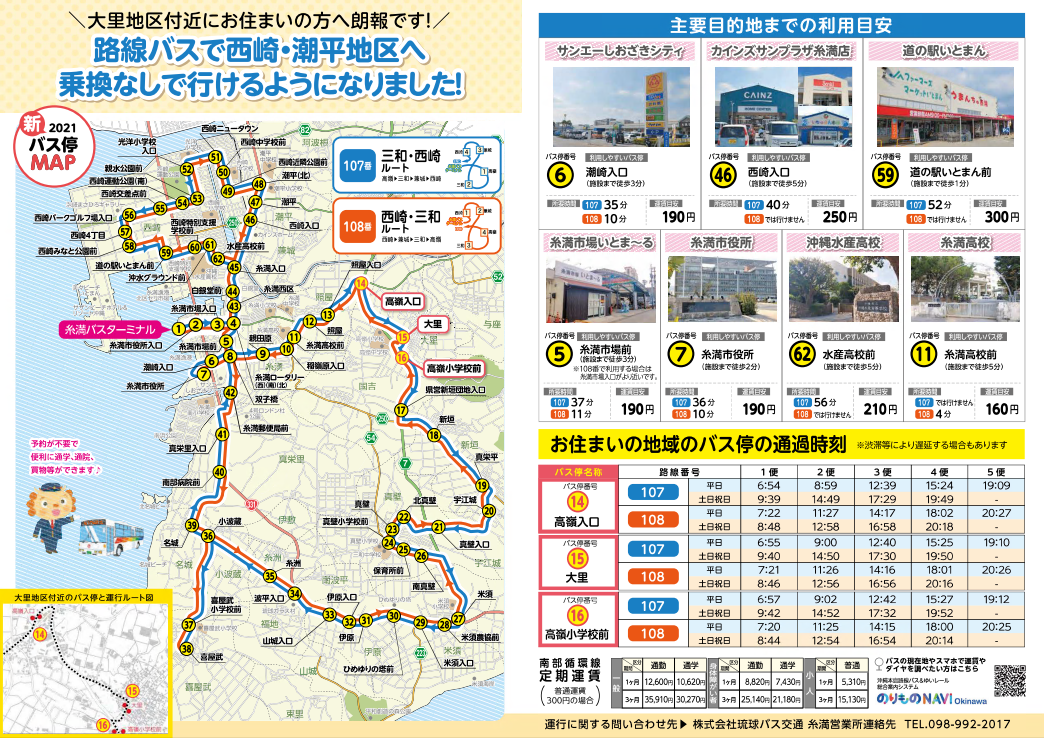 （例）大里地域への配布チラシの画像