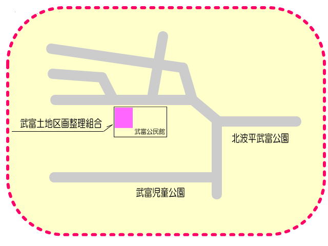 武富土地区画整理組合案内図の画像