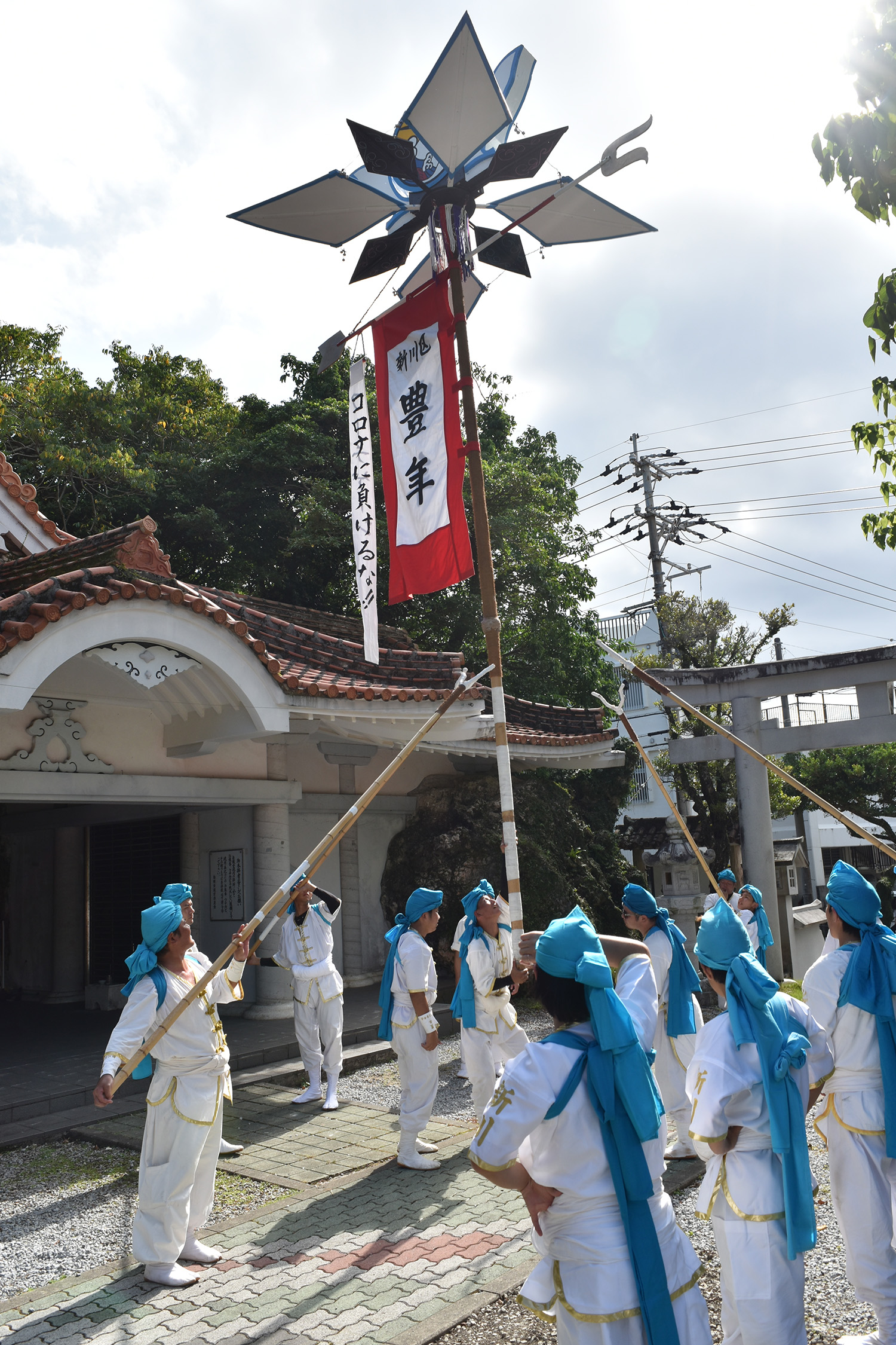 新川区の子ども会および青年会が白銀堂で演舞の画像3