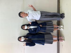 西中放送委員３人